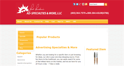 Desktop Screenshot of ad-specialties.com